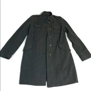 Women’s mossimo wool long coat size small grey